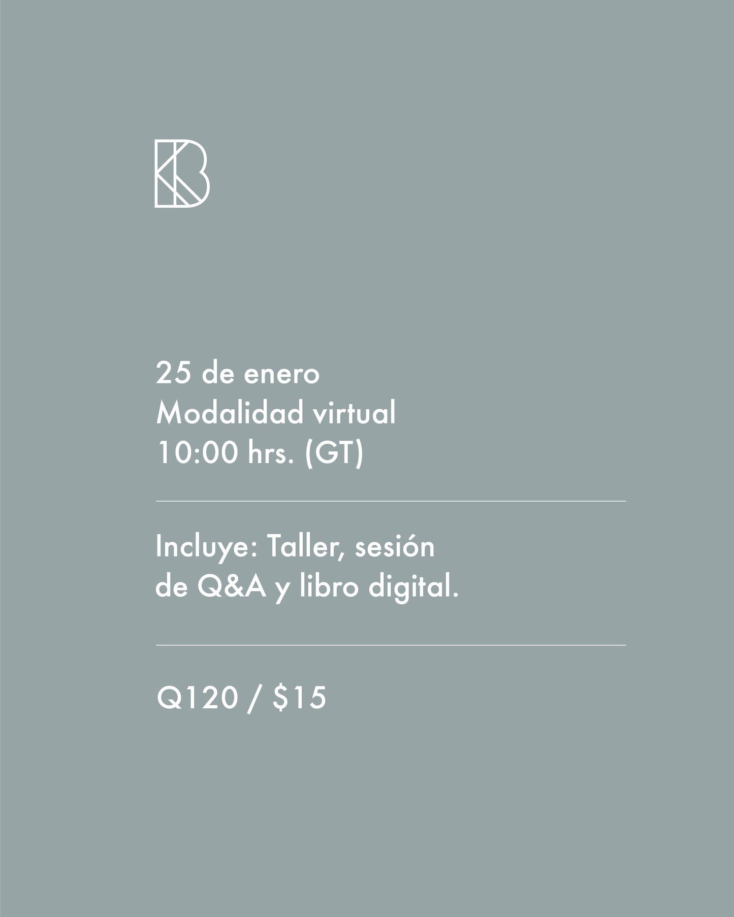 Taller estudio bíblico - 25 de enero